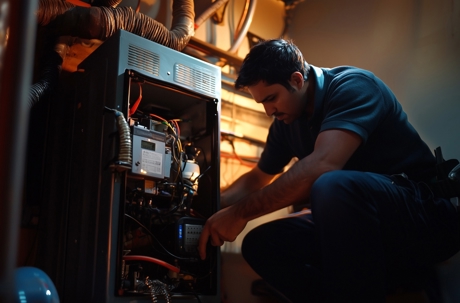 tech fixes furnace