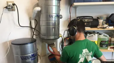 Cleaning a Central Vac System Photo