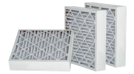 What Kind of Furnace Filter Should You Be Using? 10 A group of pleated furnace filters of various sizes
